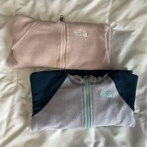 Kids North Face Fleece zip ups